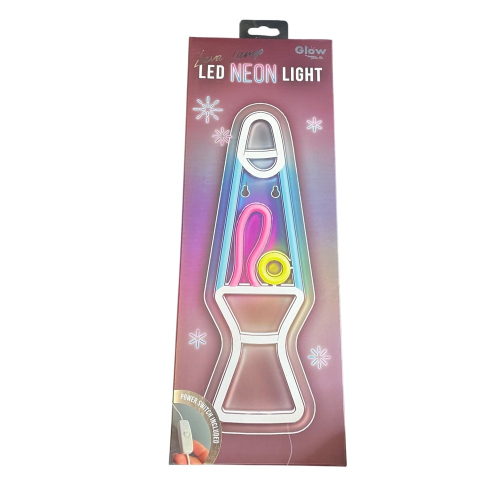Glow Imagine Co LED Neon Light Lava‎ Lamp Silhouette Wall Mount Multi-Color 14"